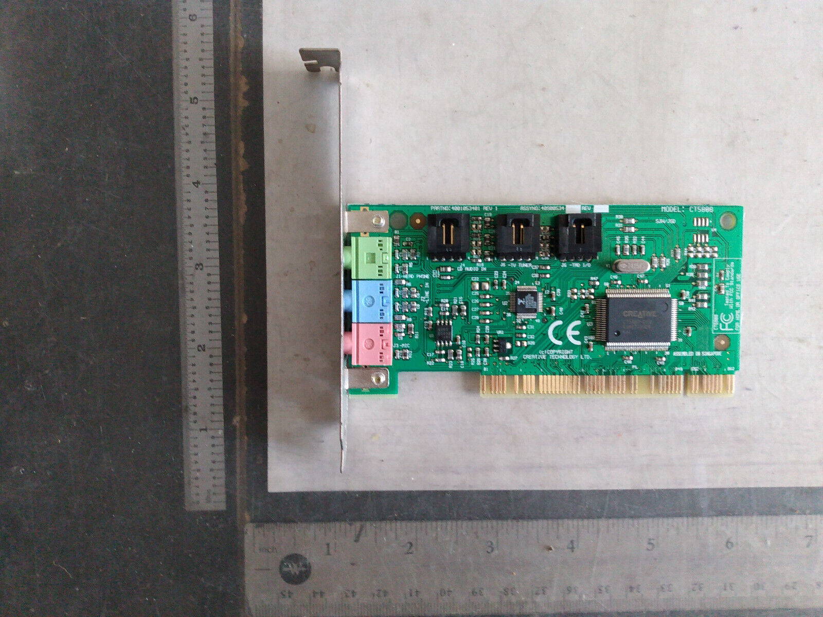 👀 VINTAGE Creative Technology CT5808 32-Bit 128 PCI Bus Sound Blaster NonProfit