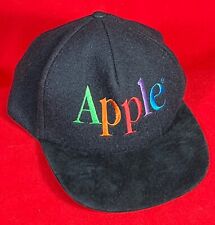 Vintage Apple Ball Cap - black with 
