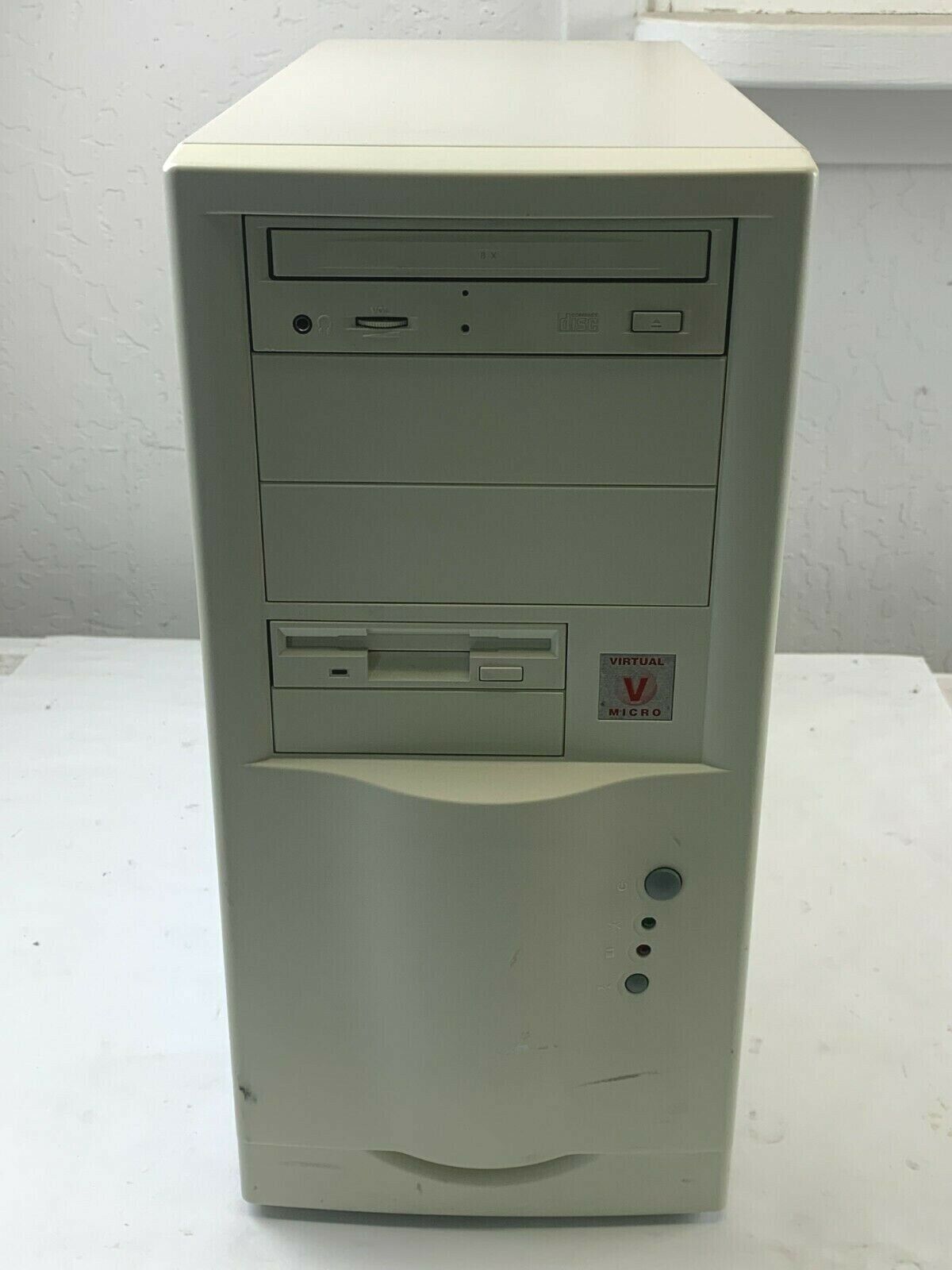 Vintage Generic PC ATX Case Tower Good Condition Pentium DOS Windows 95 98 XP