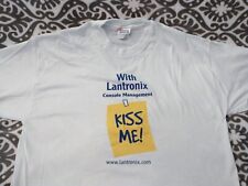 Vintage Computer Lantronix Console Management Kick Me / Kiss Me XL T-Shirt NWOT picture