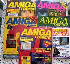Lot of 5 Amiga Format Magazine Issues from 1991- 1993 picture