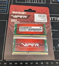 16GB (2X8GB) Patriot Viper DDR4-2400 PC4-19200 SODIMM Memory Kit PV416G240C5SK picture