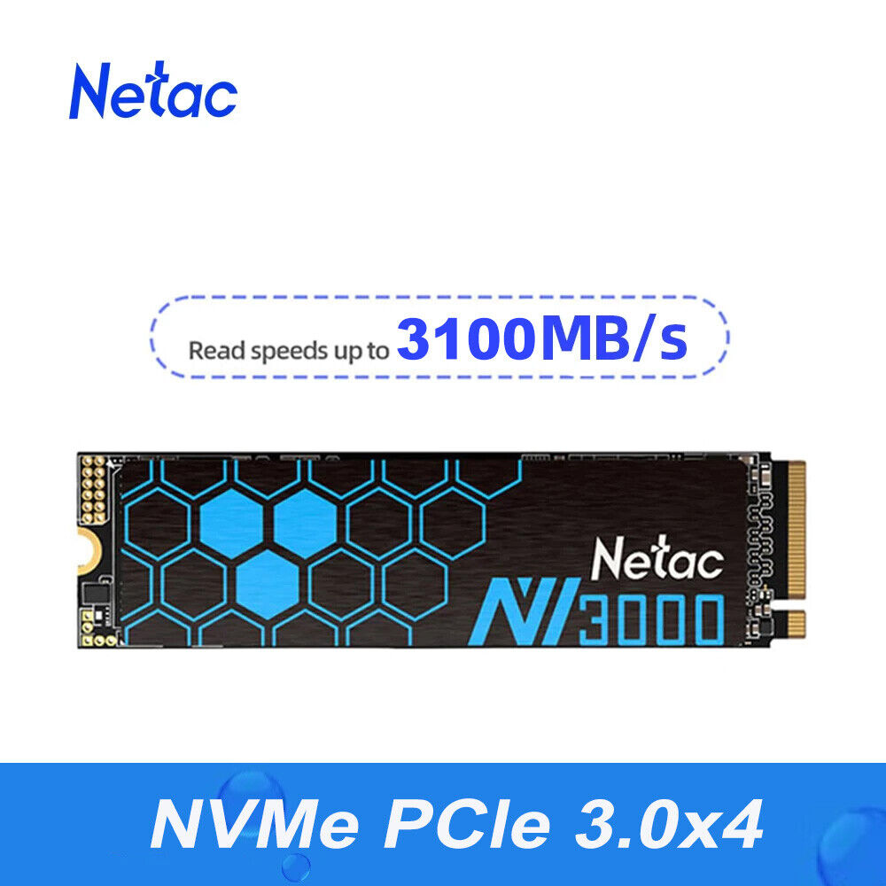 Netac M.2 2280 1TB PCIe3.0 NVMe 1.4 3D NAND Internal Solid State Drive