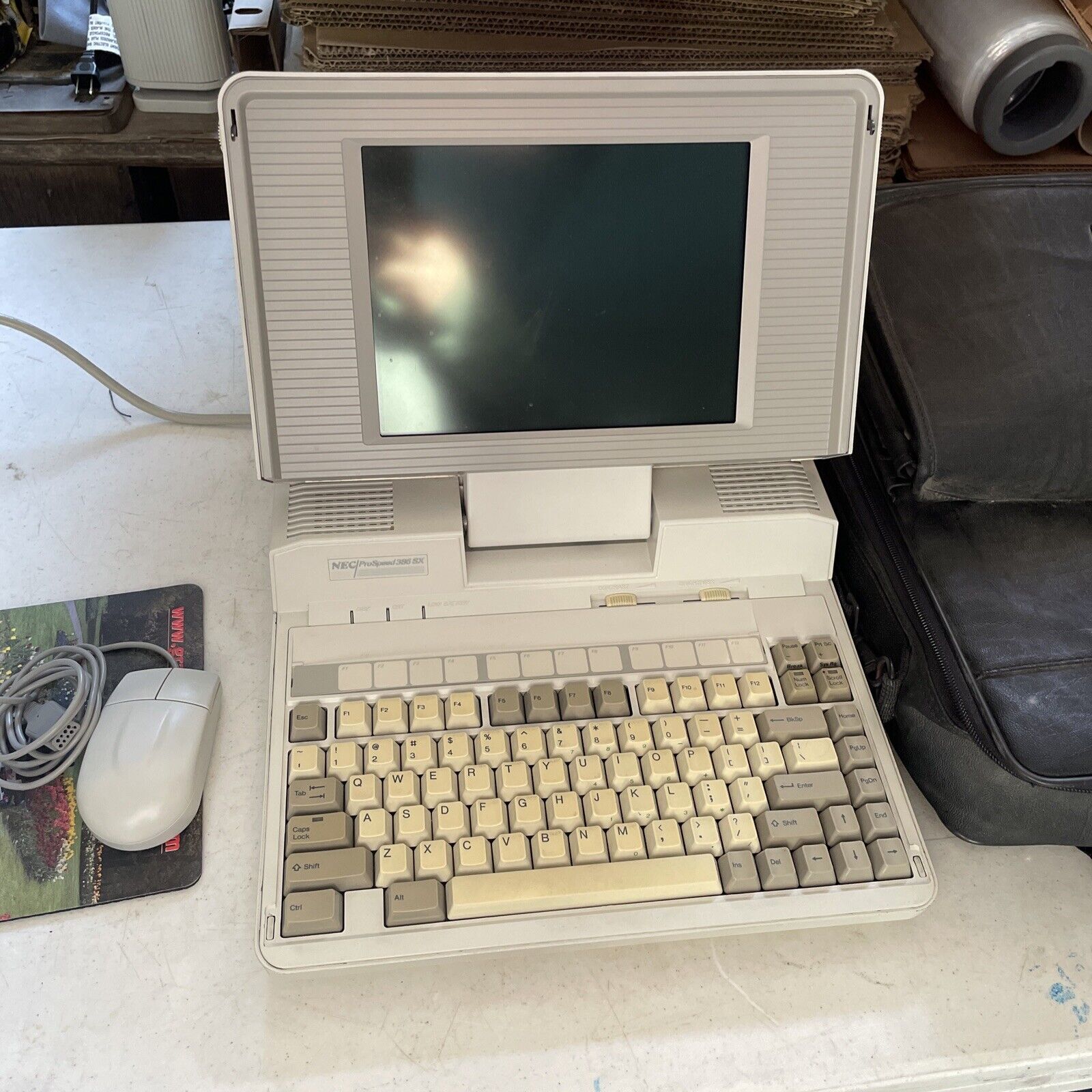 NEC ProSpeed 386 SX Microcomputer Vintage Laptop Computer Working Please Read