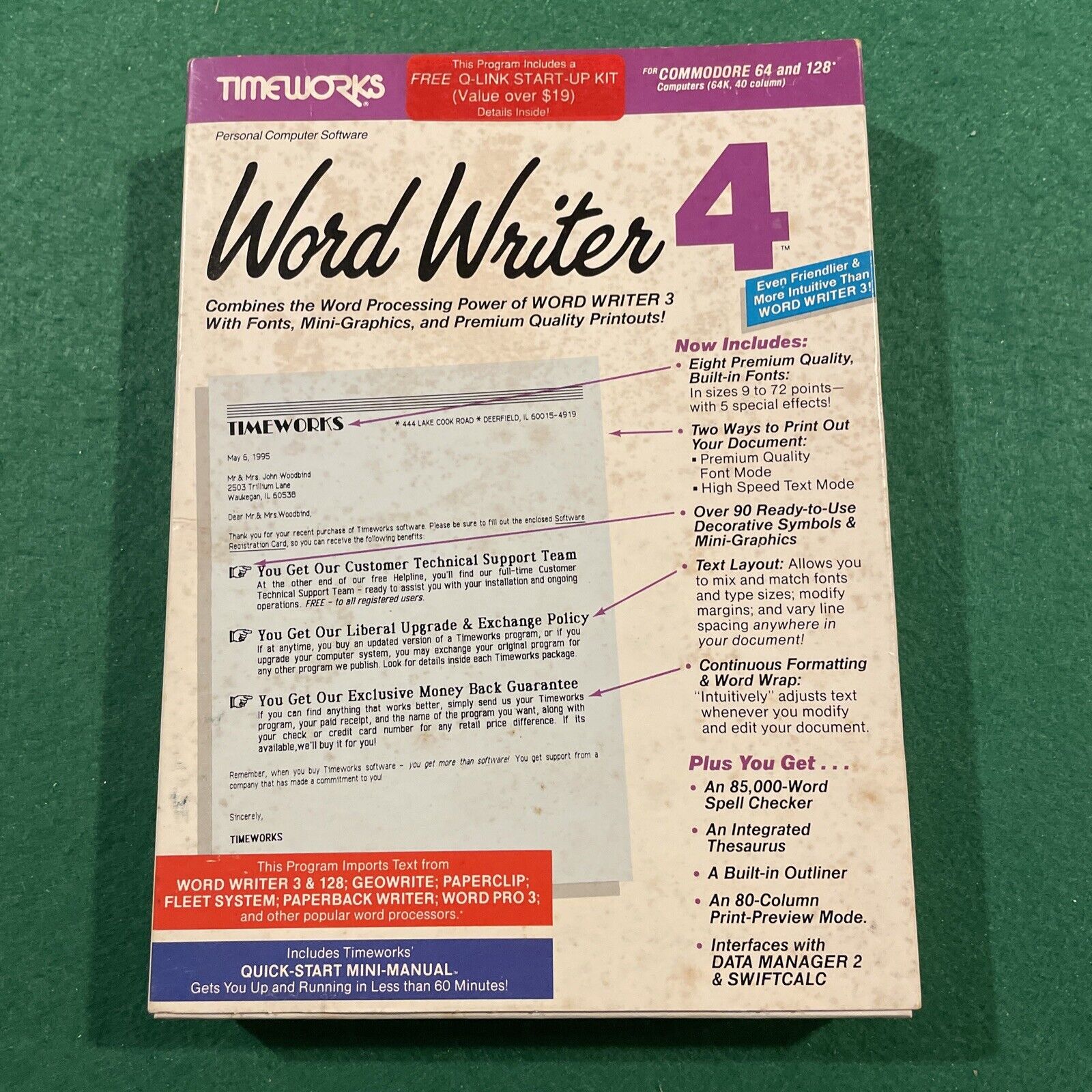 Word Writer 4 | Timeworks - 1983 | Commodore 64 / 128 | Untested