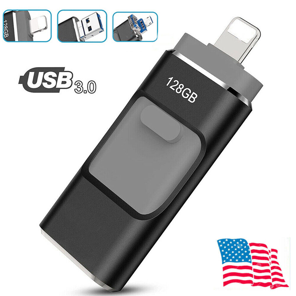 1TB For iPhone Android Smart Phone Photo Stick USB Flash Drive OTG Memory Stick