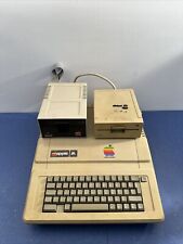 Vintage Apple II E Computer, & 2 Floppy Disk Drives. POWERS ON UNTESTED picture