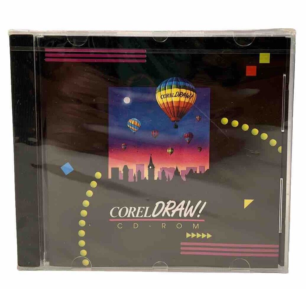 Vintage COREL DRAW 3.0 PC CD-ROM Graphics Software 10,000+ Clip Art Images NEW