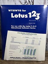 Vintage Lotus 123 Release 2.3 for Software 5.25