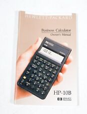 Vintage Hewlett-Packard HP -10B Business Calculator Owner's Manual NEW ST533B01 picture