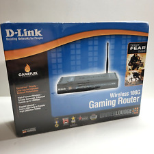 D-Link Wireless 108G Gaming Router DGL-4300 PC Computer Vintage Internet SEALED picture