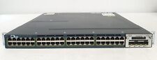 Cisco WS-C3560X-48P-S 48-Port PoE+ Network Switch w/ C3KX-NM-10G + 715W PSU picture