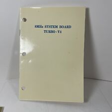 Vintage 8mhz System Board Manual Booklet Instructions Retro Computing picture