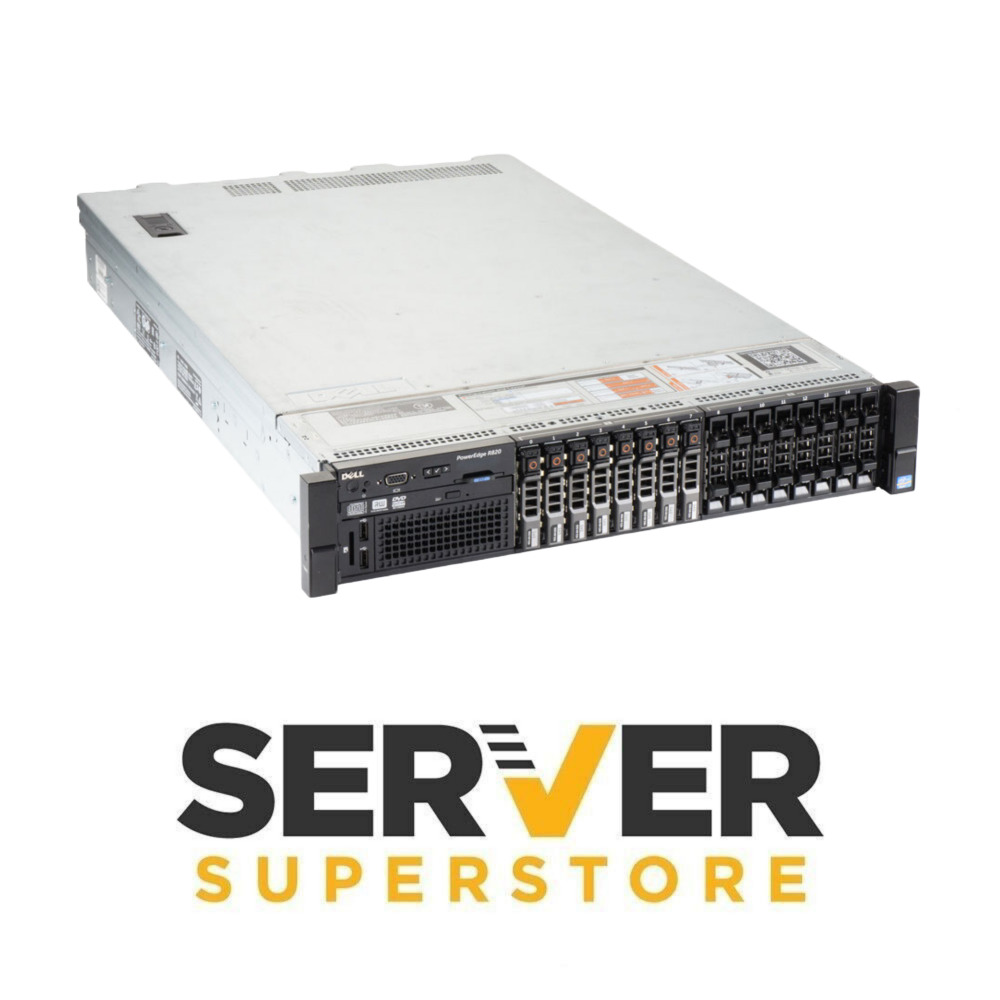 Dell PowerEdge R820 Server 4x E5-4657L V2 =48 Cores H710P 256GB RAM 8x 600GB SAS