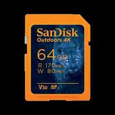 SanDisk 64GB Outdoors 4K SD UHS-I SDXC Memory Card - SDSDXW2-064G-GN6VN picture