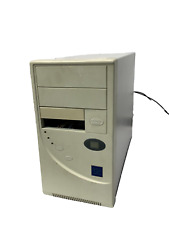 Vintage Beige AT Tower Computer Case- Turbo Button- 199mhz LCD picture