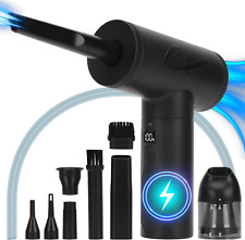 2023 Upgraded Compressed Air Duster, 2-In-1 Electric Air Duster & Vacuum Brushle picture