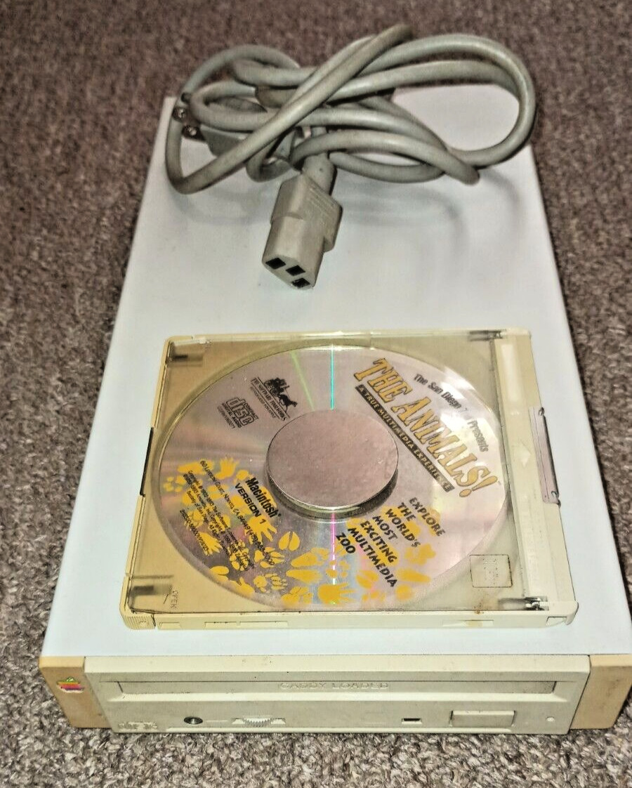 Vintage Apple CD 300 External CD Disk Drive SCSI M3023 Untested