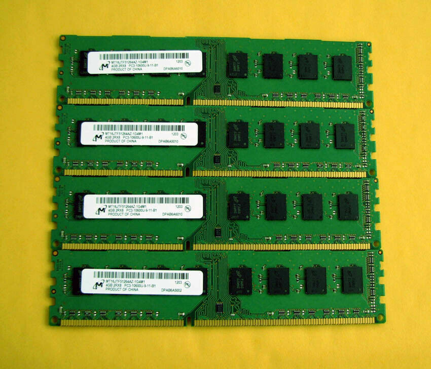 16GB 4x4GB PC3-12800U 1600MHZ DDR3 240pin DESKTOP MEMORY RAM