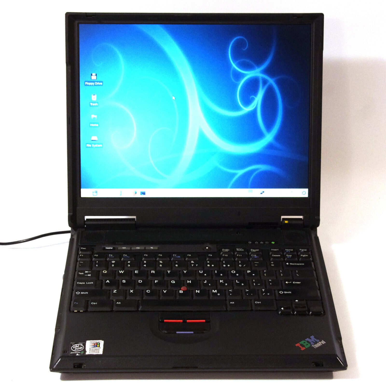Vintage IBM Thinkpad A21m Laptop 20GB Floppy DVD Nw CMOS Batt *TESTED*