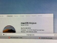 2010 Apple Mac Pro Dual CPU Tray | 8 Core 2.4Ghz 2x Xeon 6gig ram picture