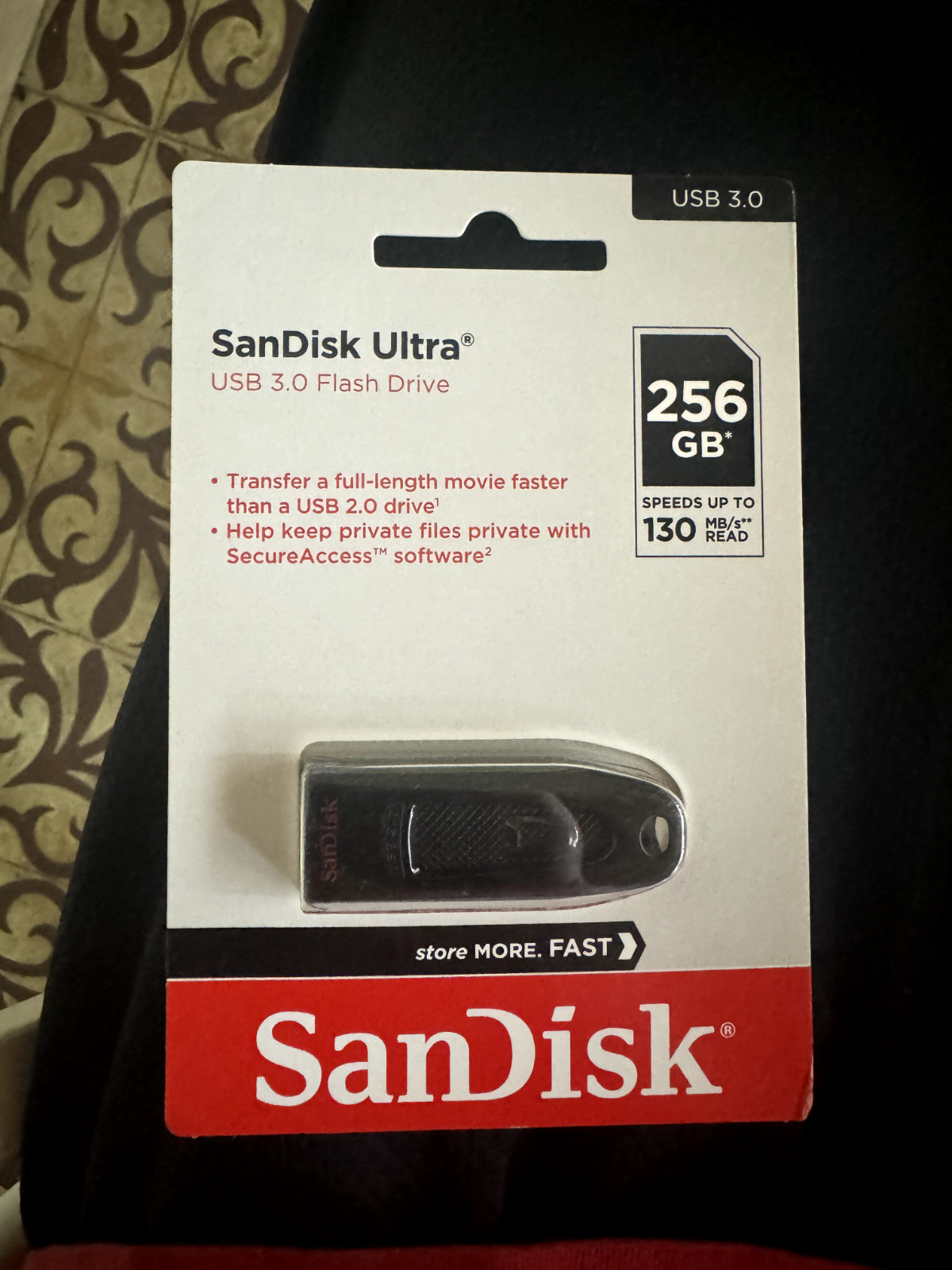 SanDisk Ultra - USB 3.0 Flash Drive - 256GB - New