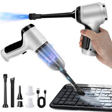 compressed air duster keyboard cleaner mini vacuum 3-in-1 electric canned air picture