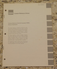 Vintage IBM COBOL General Information - Systems Reference Library Dated 1961 picture