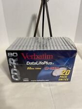 Vintage 19 Verbatim Data Life Plus CD-R, Open Pack 700MB And 18 CD-RW 650MB S1C. picture