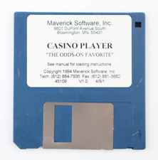 Vintage 1994 Casino Player V1.0 Maverick Software, Inc 3.5 Floppy Disk picture