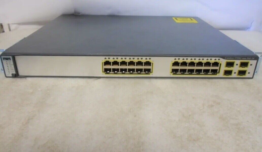 Cisco Catalyst WS-C3750-24PS-S 24-Ports PoE Ethernet Switch