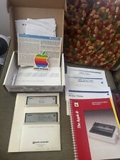 Vintage Apple II Scribe Printer Accessory Kit Box Discs Manual Sticker Mac 1988 picture