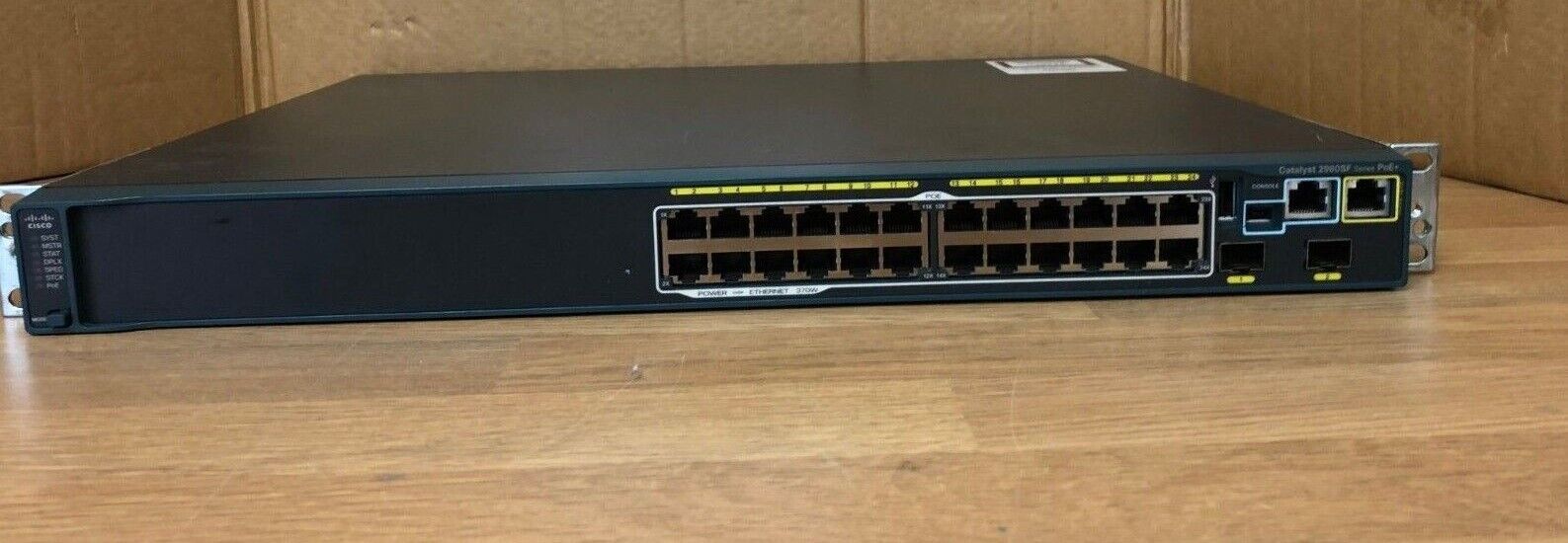 Cisco 2960S WS-C2960S-F24PS-L 24Port Gigabit PoE+ Ethernet Switch PoE 15.2 OS