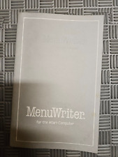 MenuWriter (Menu Writer) MANUAL FOR ATARI picture