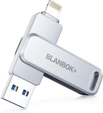 Blanbok+ Gray MFi Certified 128GB Photo Stick Flash Drive  iphone/ipad/android picture