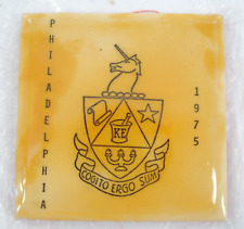 Philadelphia Coaster Vintage society emblem 4.5 X 4.5 inches picture
