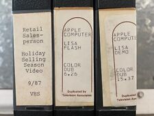 ðŸ”¥ Very RARE Historic Vintage APPLE Computer LISA Demo VHS Tapes, 1980s - WOW picture