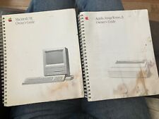 Vintage Apple Macintosh SE and Apple Image Writer II Owner’s Guide Books picture