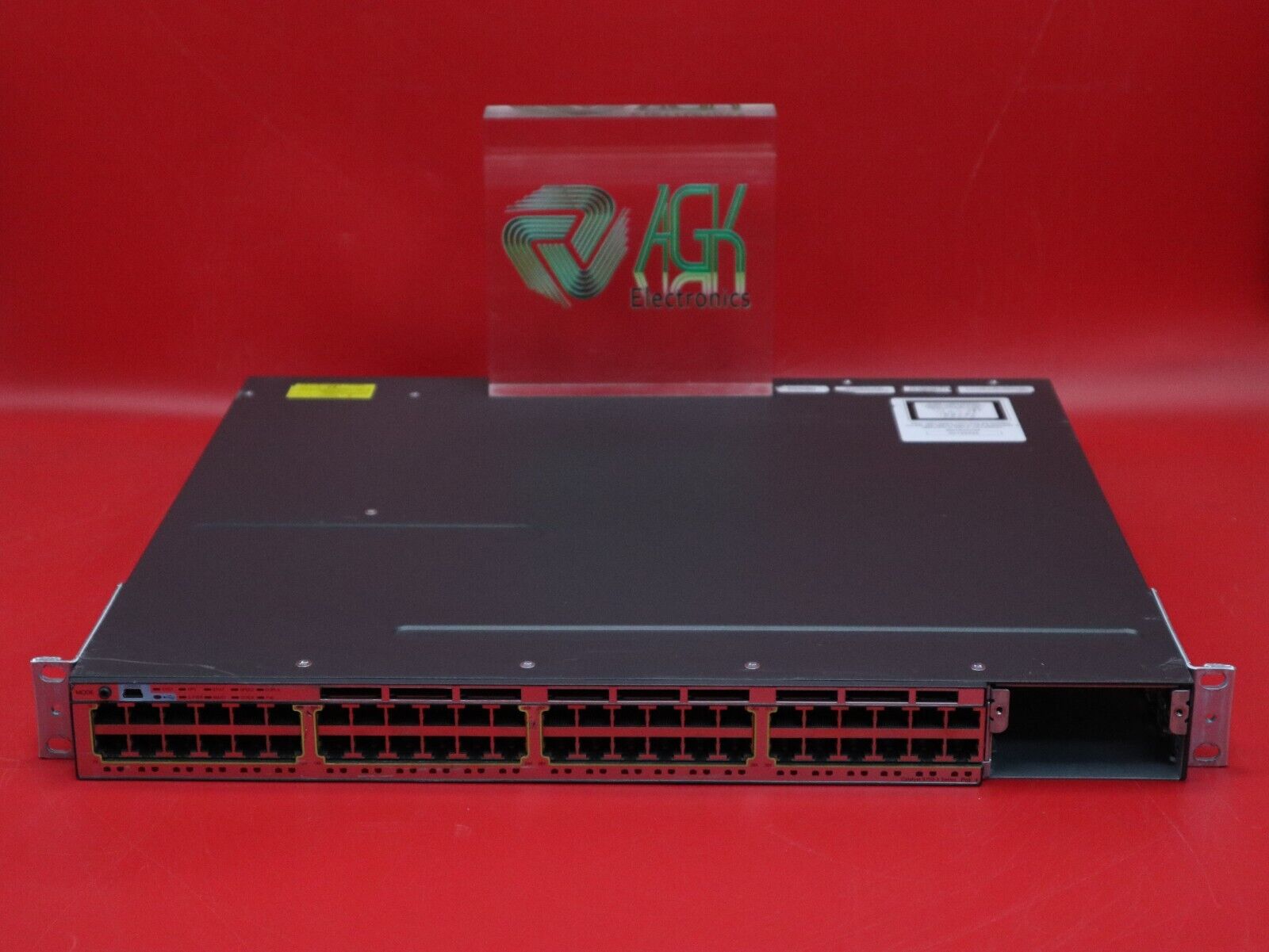 Cisco Catalyst WS-C3750X-48P-L • 48-Port PoE+ Gigabit Switch  2x C3KX-PWR-715WAC