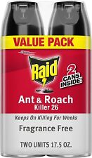 Raid® Ant & Roach Killer 26, Fragrance-Free Bug Spray, 17.5 fl. oz. 2 count. New picture