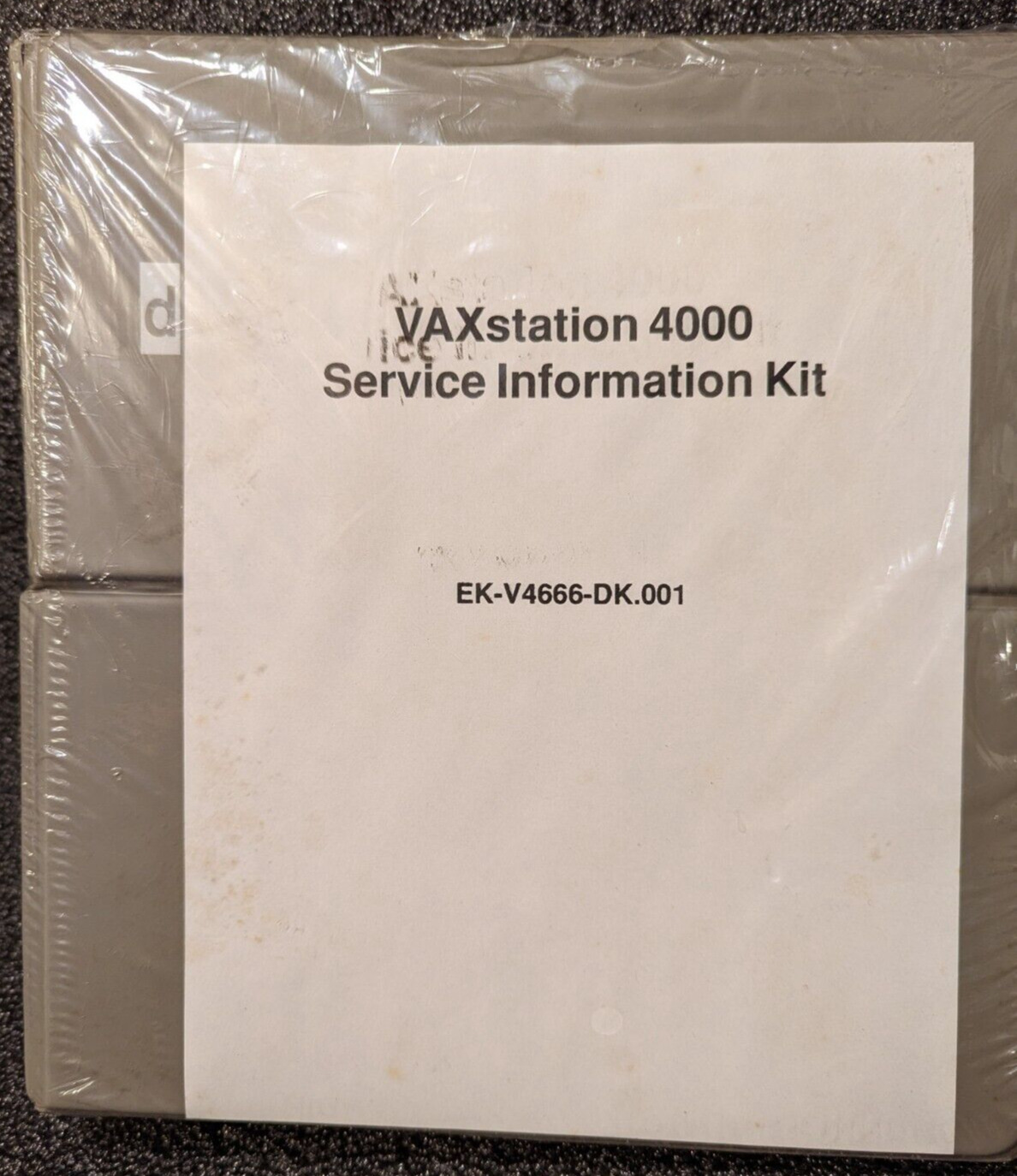 Vintage DEC VAXstation 4000 Service Information Kit - still sealed