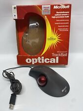 Vintage Microsoft Trackball Optical Mouse  D67-00001  Works Goodi picture