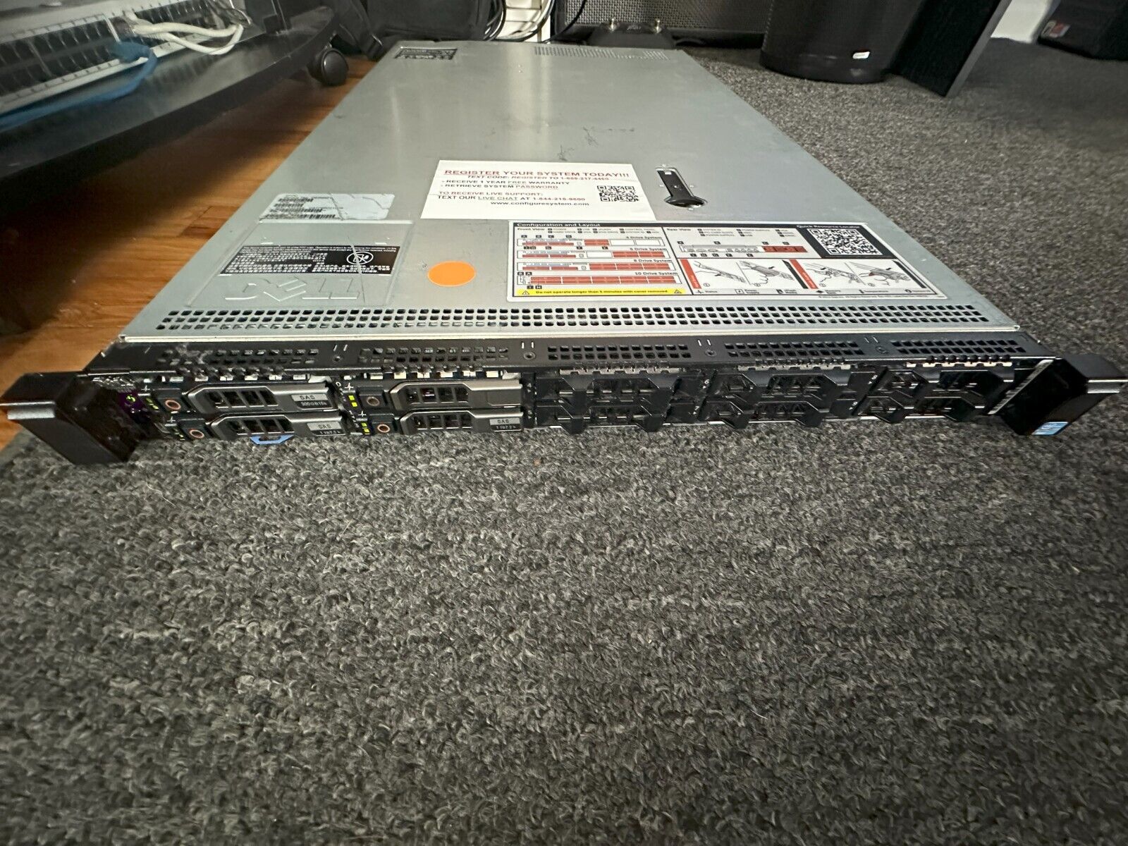 Dell PowerEdge R620 Server - 128GB RAM, 2x8c CPU, 4x600Gb 