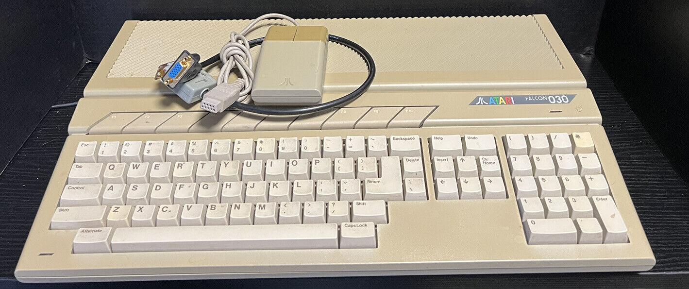 Atari Falcon 030 - VGA/Mouse/Extras/Upgraded/Recapped - Ready to Enjoy