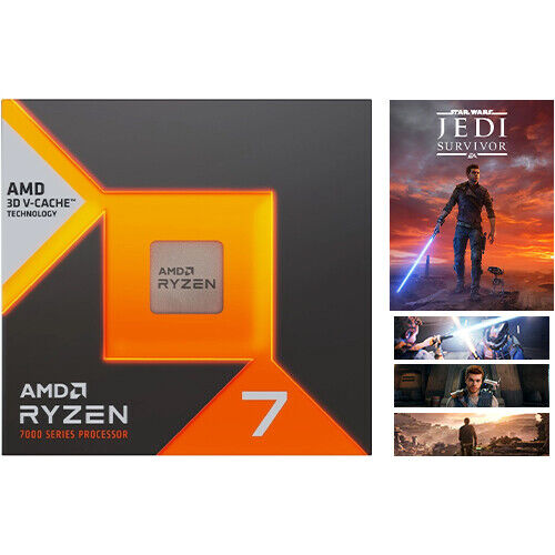 AMD Ryzen 7 7800X3D Gaming Processor + STAR WARS Jedi: Survivor (Email Delivery)