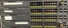 (Lot of 4) Cisco Catalyst 2960 (WS-C2960X-24PS-L) 24 Ports Rack Mountable Switch picture