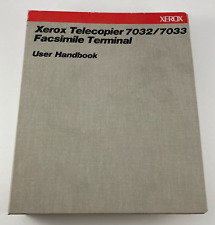 Vintage Xerox Telecopier 7032 7033 Facsimile Terminal Use Handbook Fax Manual picture