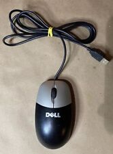 Vintage Dell USB Optical Wheel Mouse M-UVDEL1 DARK GRAY Clean Tested - Good Cond picture