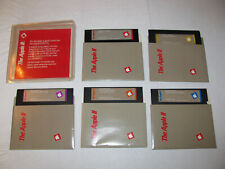 Apple Presents The Apple IIc, Vintage Software Floppy Disk Set with Disk Holder picture