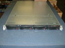 Supermicro 1U Server X9DRI-LN4F 2x E5-2650 V2 2.6ghz 16 Cores 32gb 4xTrays Rails picture
